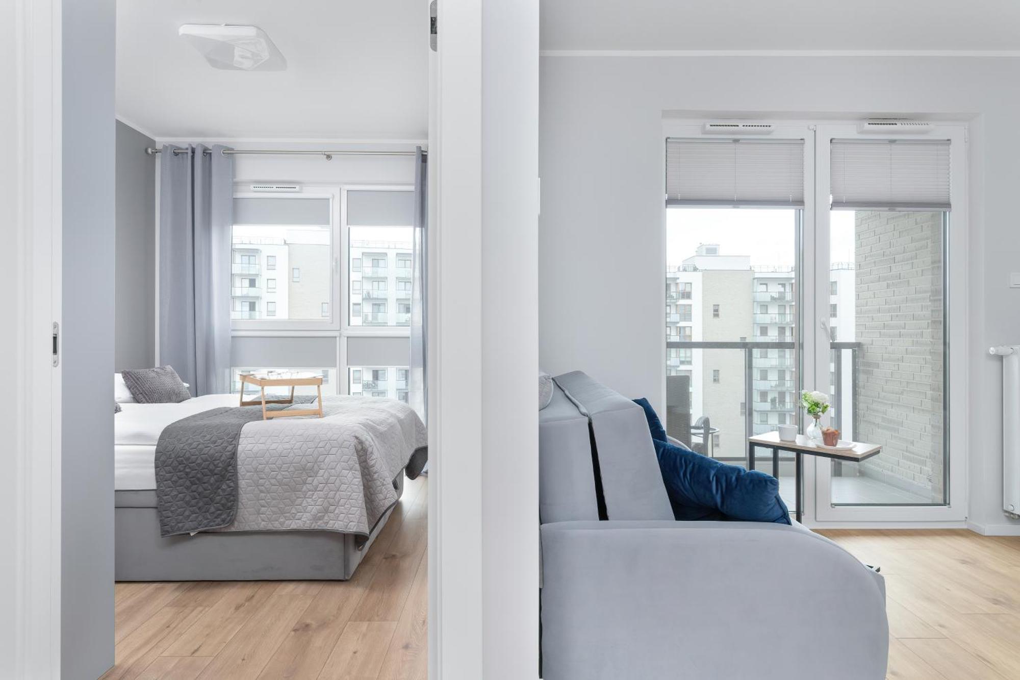 Nowa Letnica Comfortable Apartments With Balcony & Parking Gdansk By Noclegi Renters מראה חיצוני תמונה